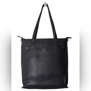 Seven Days Marbled Vegan Leather Tote Bag w/ Leopard Print Interior